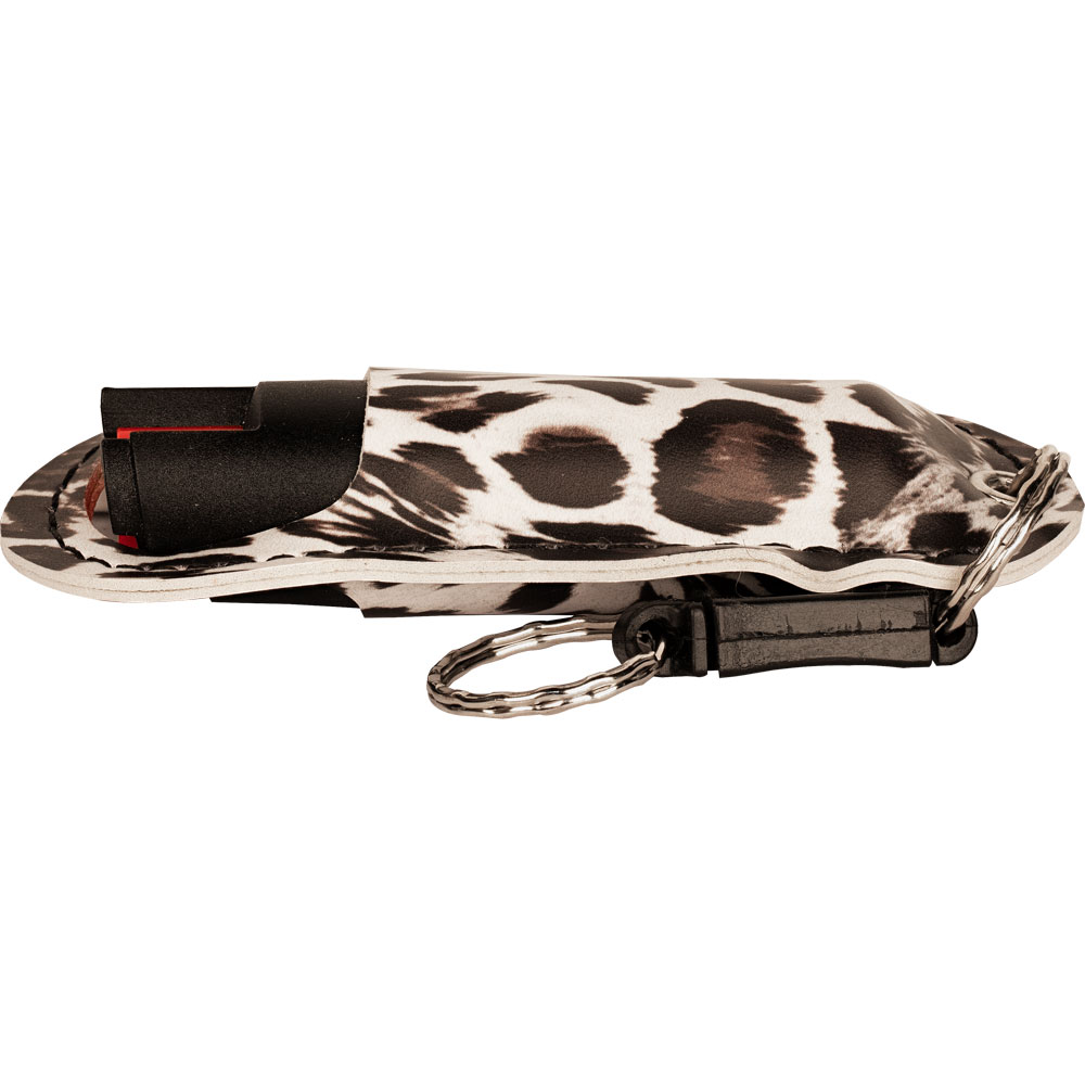Pepper Shot 1.2% MC 1/2 oz Halo Holster Leopard Black/White view 3